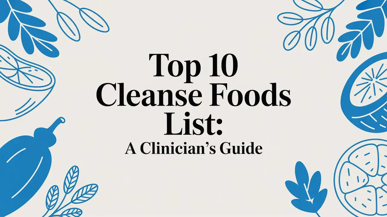 Top 10 Cleanse Foods List: A Clinician's Guide Lifeworks Integrative Health
