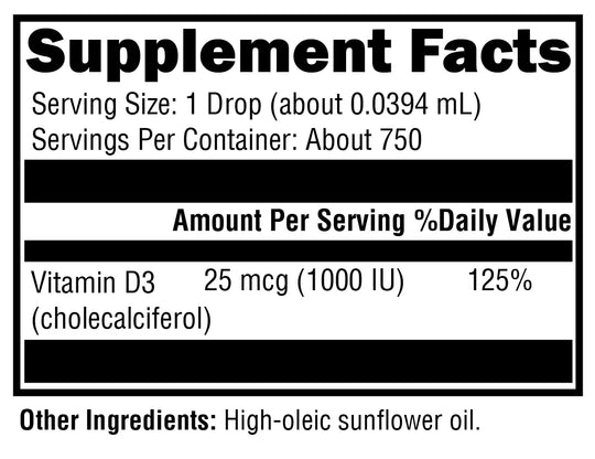 D3 Liquid 1 fl oz XYMOGEN