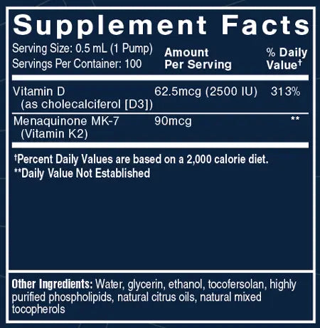 Nanoemulsified D3K2 1.7 fl oz Quicksilver