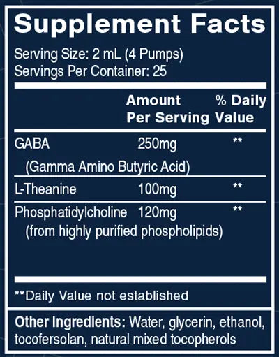 GABA + L-Theanine  1.7 fl oz Quicksilver