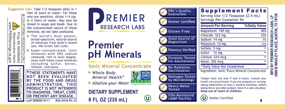 pH Minerals, Premier (8 oz)