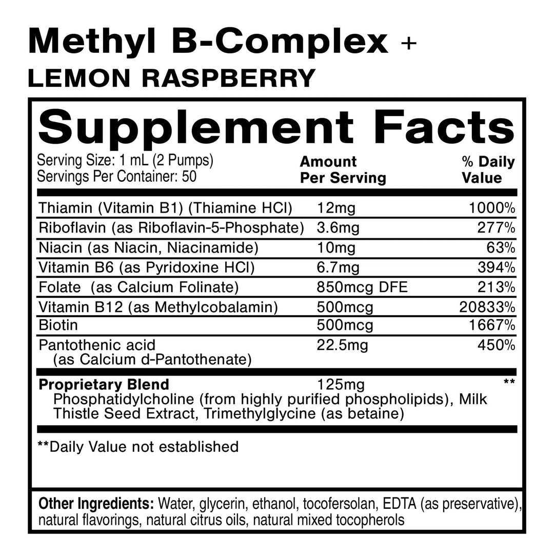 Methyl B Complex + Lemon Rasp 1.7 fl oz Quicksilver