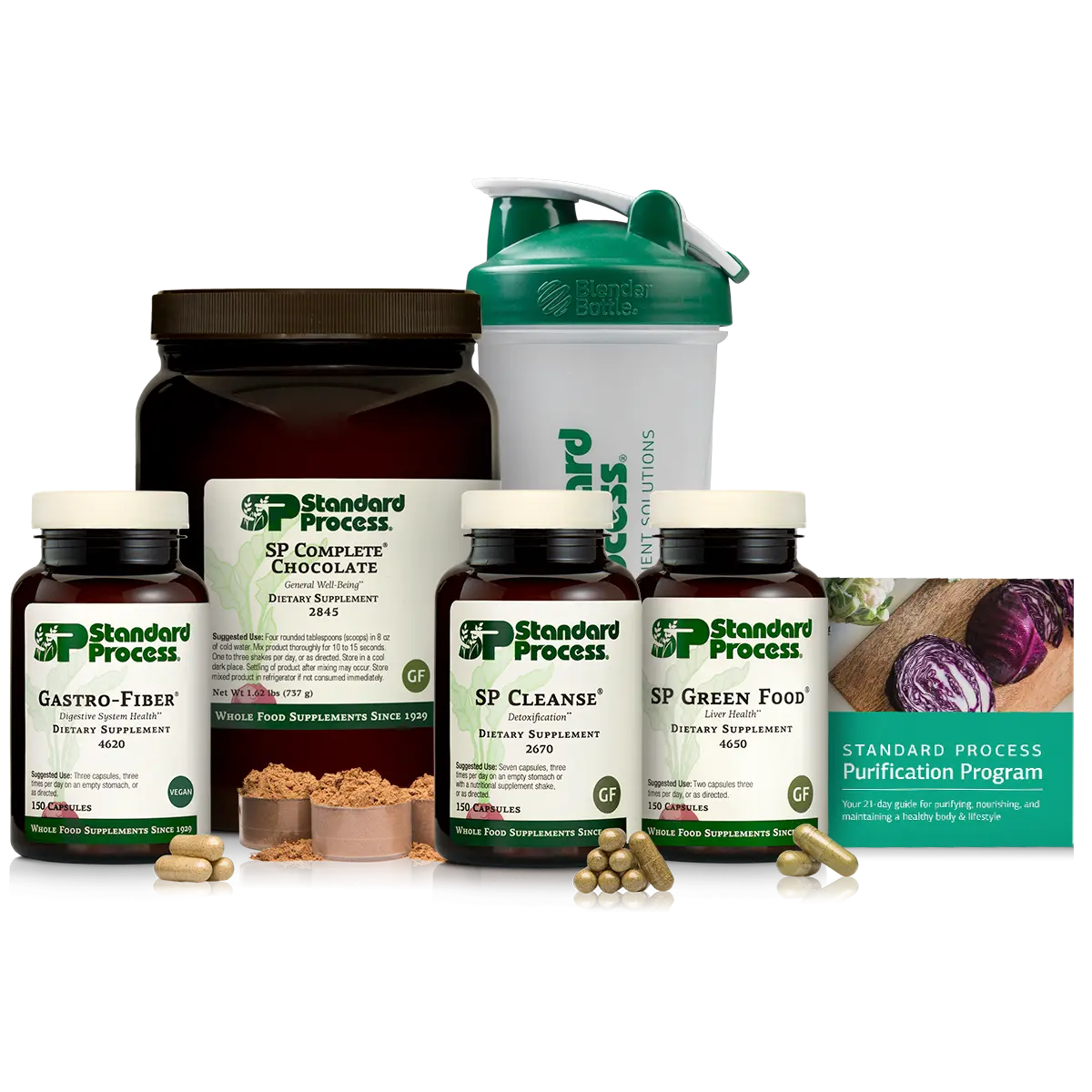 Purification Product Kit with SP Complete® Chocolate and Gastro-Fiber®, 1 Kit with SP Complete Chocolate and Gastro-Fiber