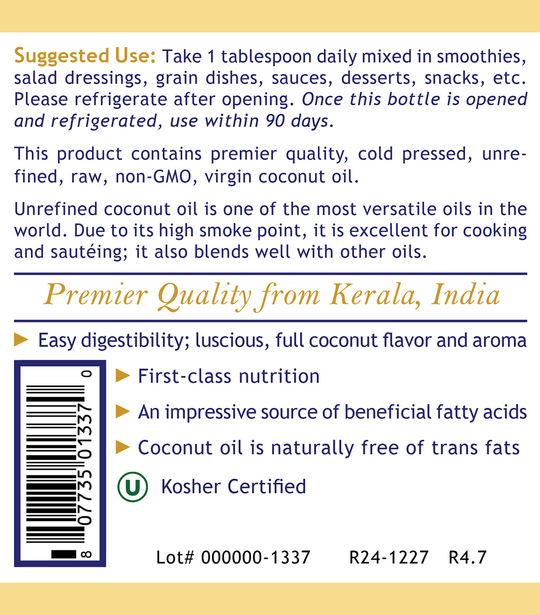 Coconut Oil, Premier