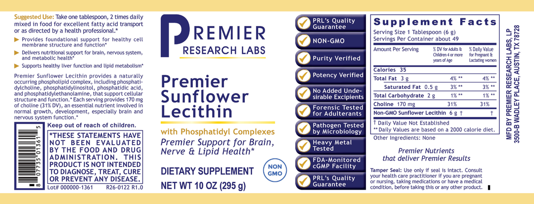 Sunflower Lecithin, Premier