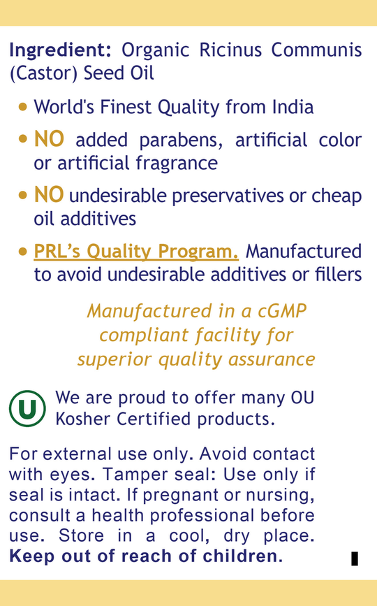 Organic Castor Oil, Premier
