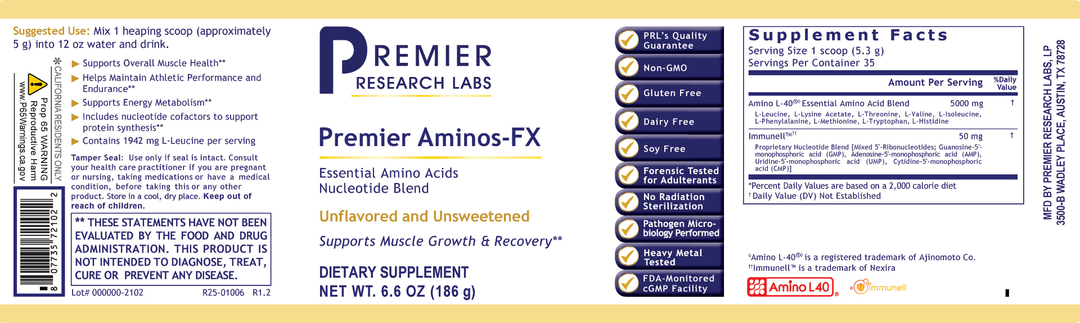 Aminos-FX, Premier