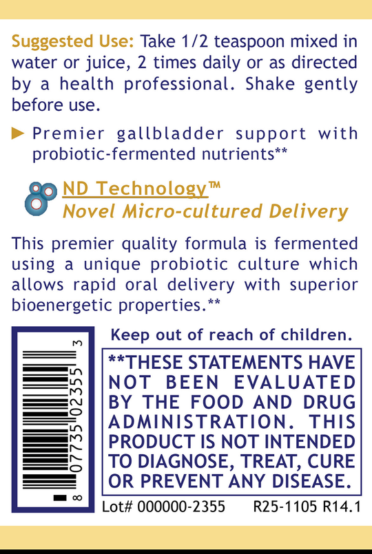 Fermented Gallbladder-ND™, Premier