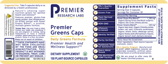 Greens Caps, Premier