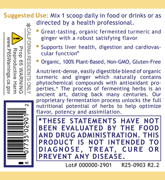 Fermented Turmeric/Ginger, Premier