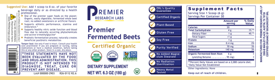 Fermented Beets, Premier