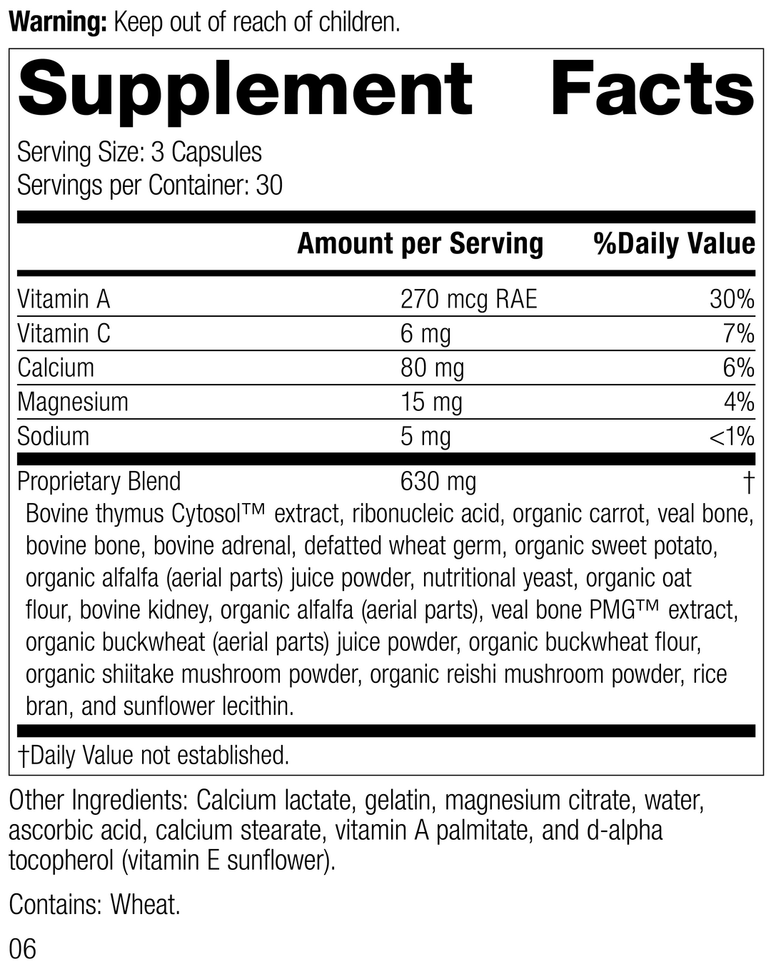 Congaplex®, 90 Capsules, Rev 05 Supplement Facts