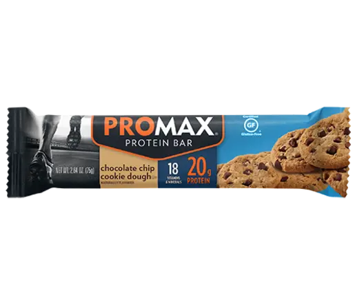 PROMAX Protein Bar Chocolate Chip Cookie Dough 12 Bars