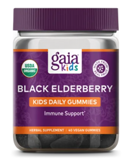 GaiaKids Black Elderberry Kids Daily Gummies 40 Gummies
