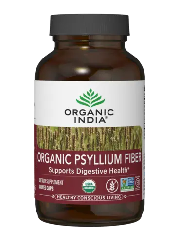 Organic Psyllium Fiber 180 Capsules