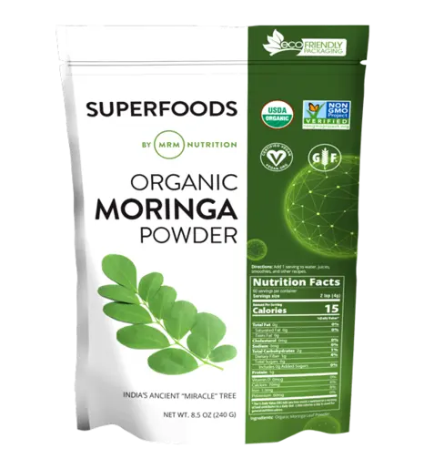 Organic Moringa Leaf Powder 60 Servings