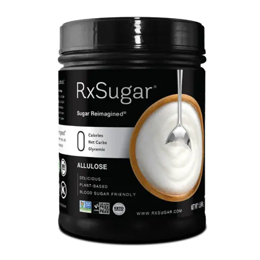 RxSugar® Allulose One Pound Canister 45 Servings