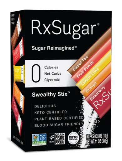 RxSugar® Swealthy Stix 30 Packets