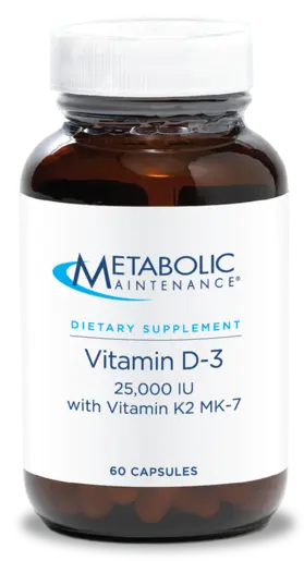 Vitamin D-3 25,000 IU 60 Capsules
