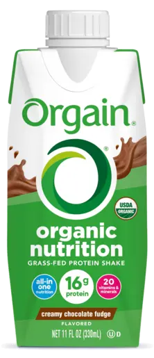 Organic Nutrition Shake Creamy Chocolate Fudge Single Serving Pack