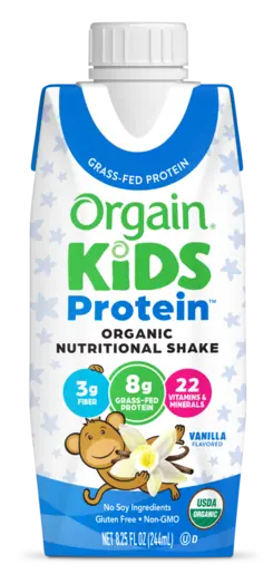 Kids Protein Organic Nutrition Shake Vanilla Single Serving Pack