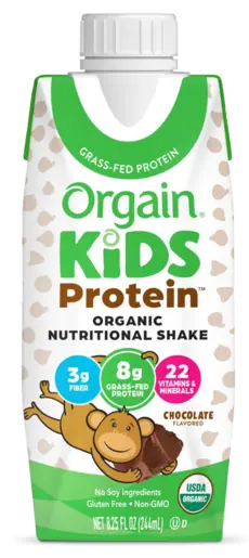 Kids Protein Organic Nutrition Shake Chocolate Single Serving Pack