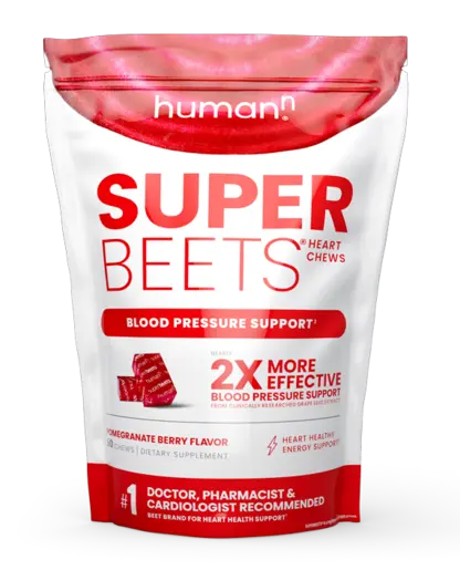 SuperBeets Heart Chews Pomegranate Berry 60 Chews