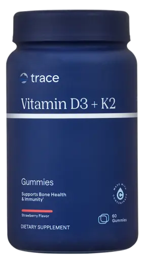 Vitamin D3+K2 Gummies Strawberry 60 Gummies