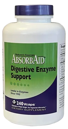 AbsorbAid Digestive Enzyme Support 240 Capsules