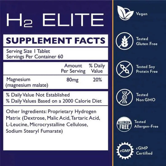 H2 Elite 30 Tablets Quicksilver