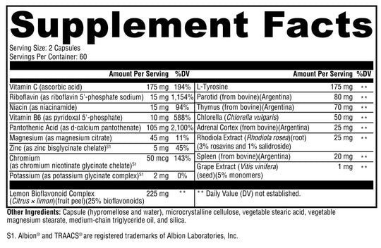 Adrenal Manager™ 120 Capsules XYMOGEN