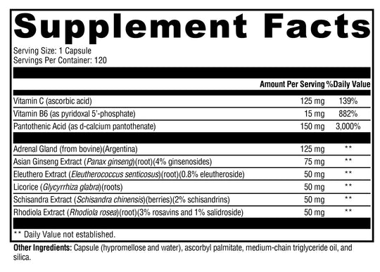 Adrenaliv® 120 Capsules XYMOGEN