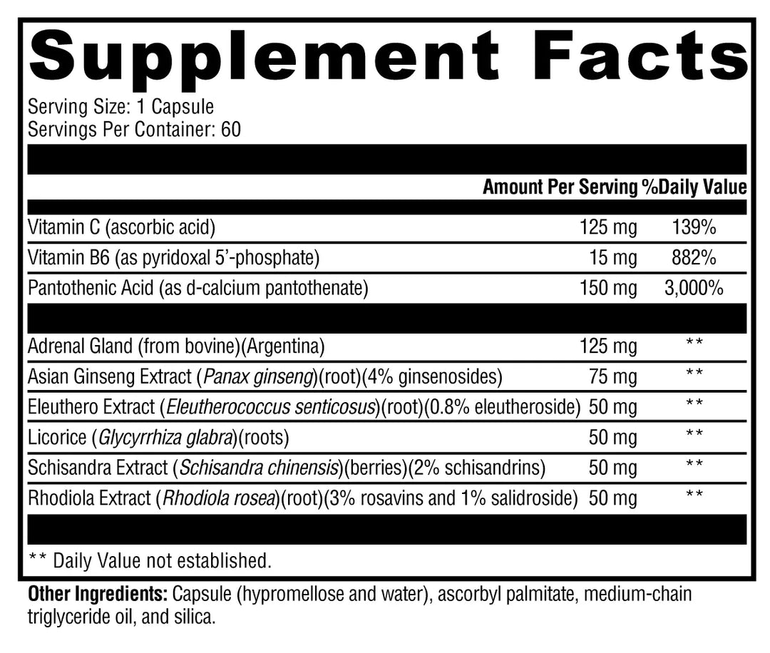 Adrenaliv® 60 Capsules XYMOGEN