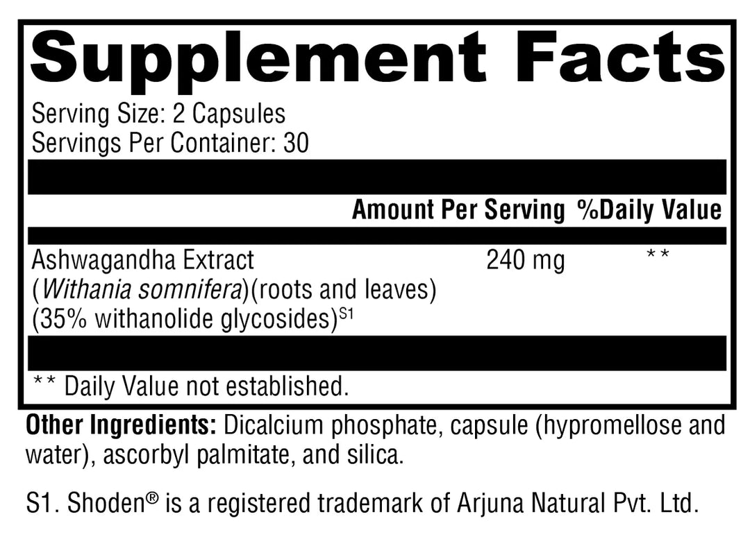 Ashwagandha 35 60 Capsules XYMOGEN