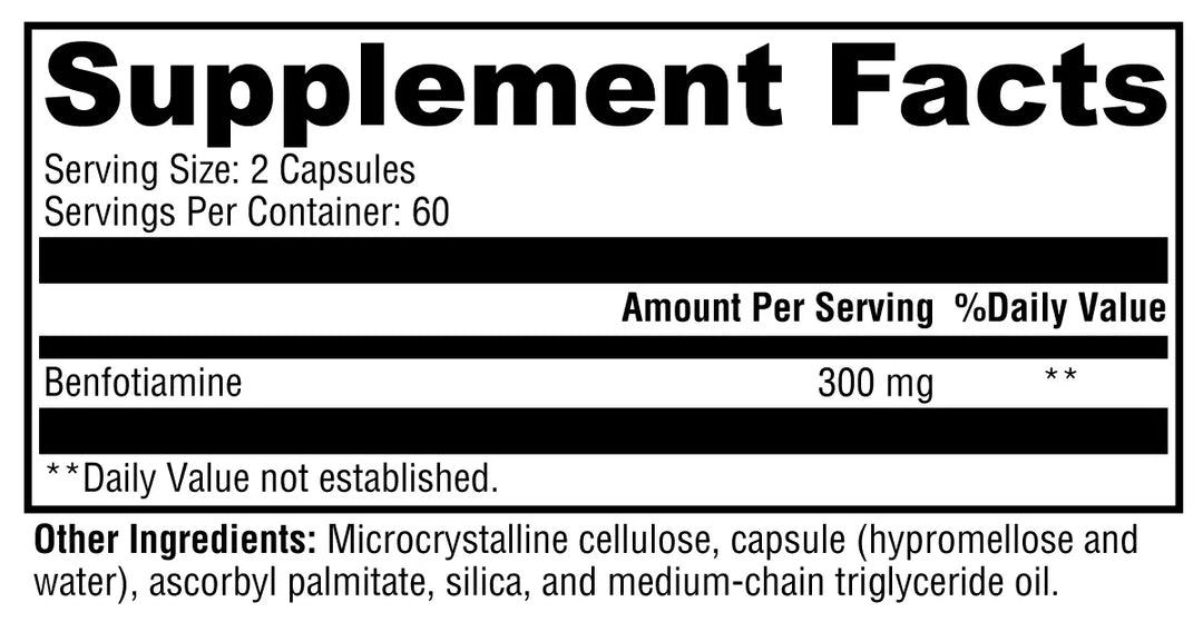 Benfotiamine 120 Capsules XYMOGEN