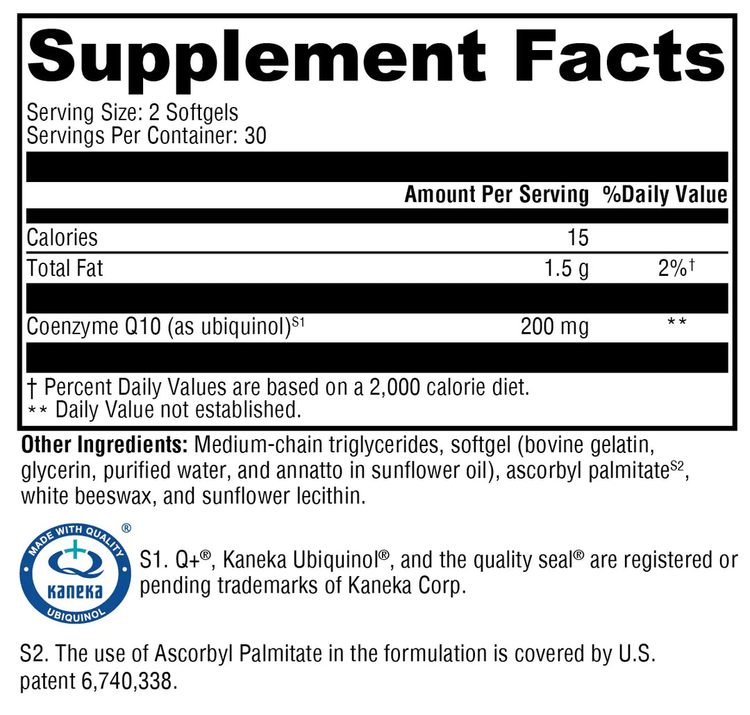 CoQmax™ Ubiquinol 60 Softgels XYMOGEN
