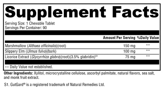 GI Soothe Chocolate 90 Tablets XYMOGEN