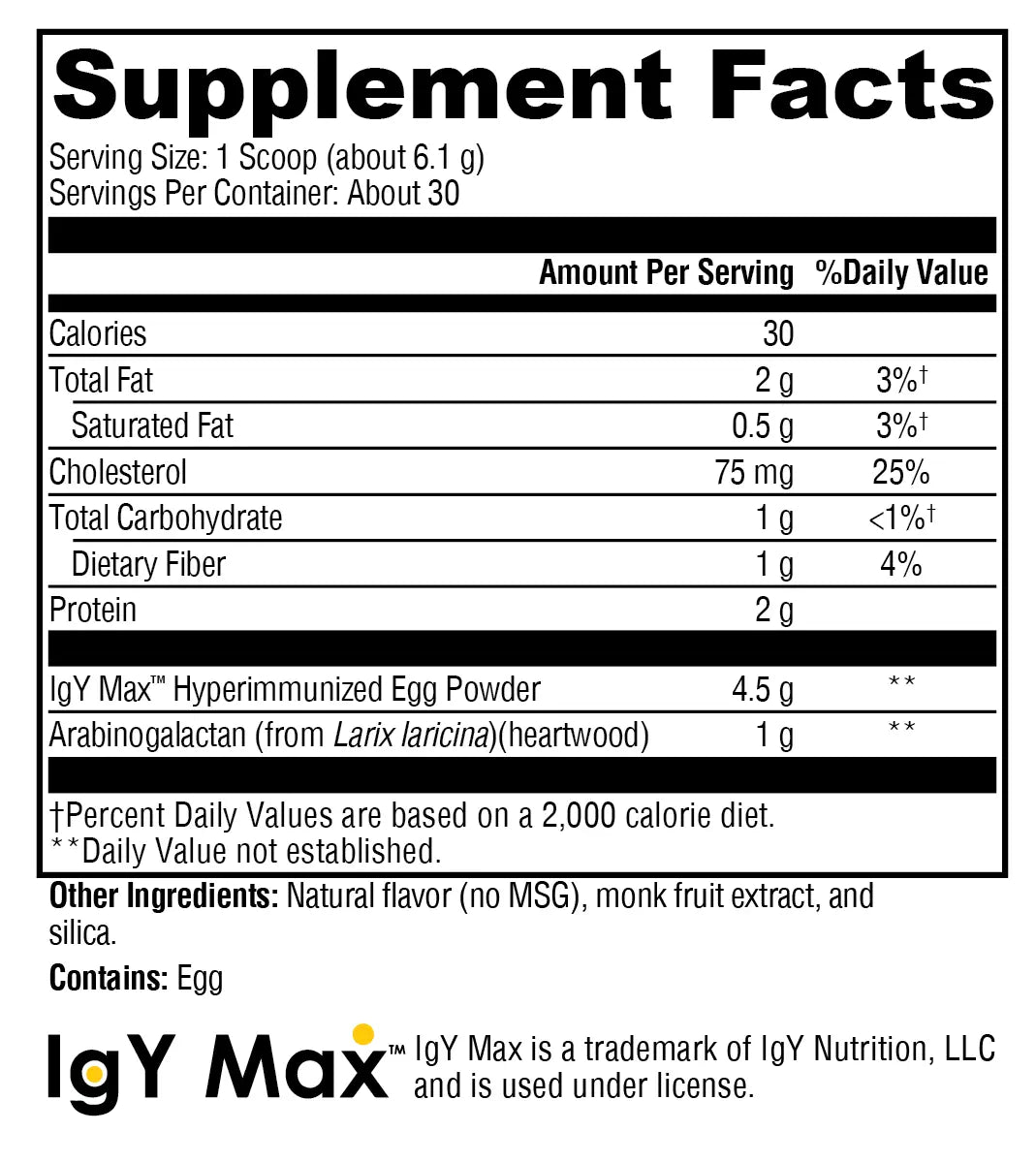 IG 26 Plus DF Vanilla 30 Servings XYMOGEN