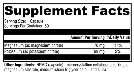 K-Mg Citrate™ 60 Capsules XYMOGEN