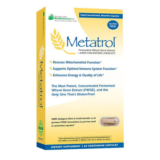 Fermented Wheat Germ Extract Supplement — Metatrol PRO 60 Capsules — American BioSciences