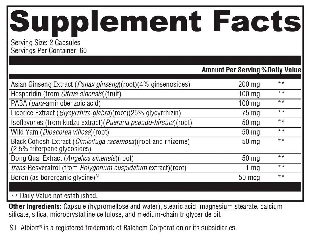 MedCaps Menopause™ 120 Capsules XYMOGEN