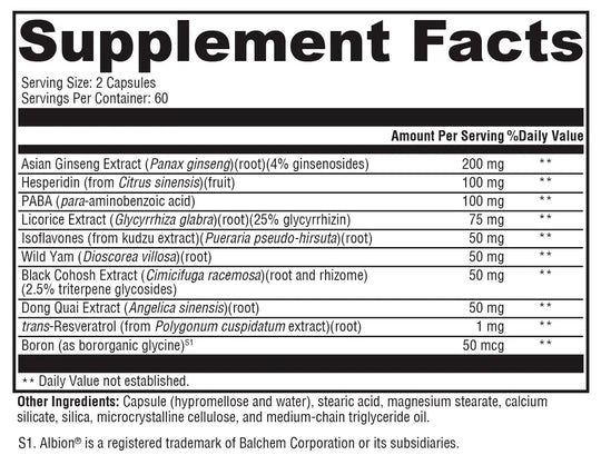 MedCaps Menopause™ 120 Capsules XYMOGEN