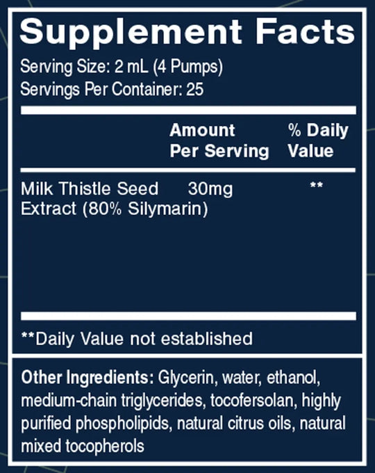 Nanoemulsified Milk Thistle 1.7 oz Quicksilver