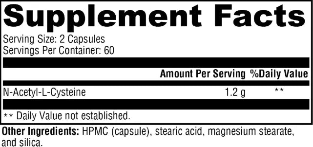 NAC 120 Capsules XYMOGEN
