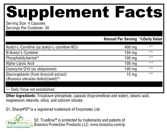 NeuroActives™ BrainSustain™ 120 Capsules XYMOGEN