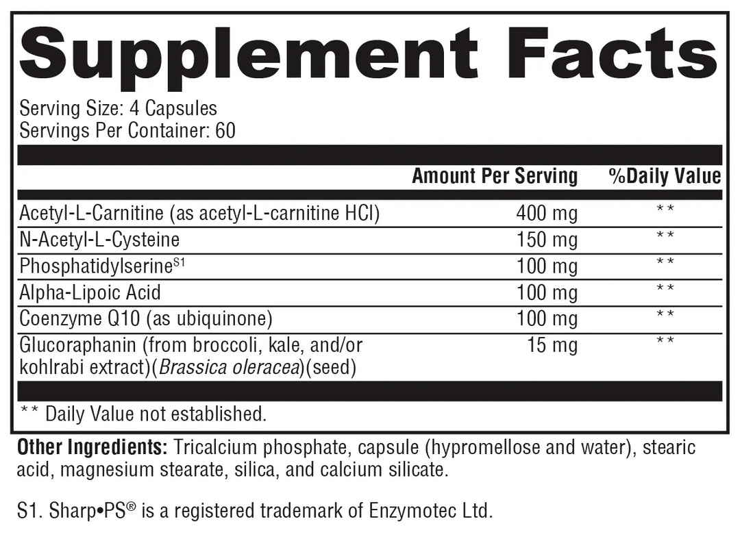 NeuroActives™ BrainSustain™ 240 Capsules XYMOGEN