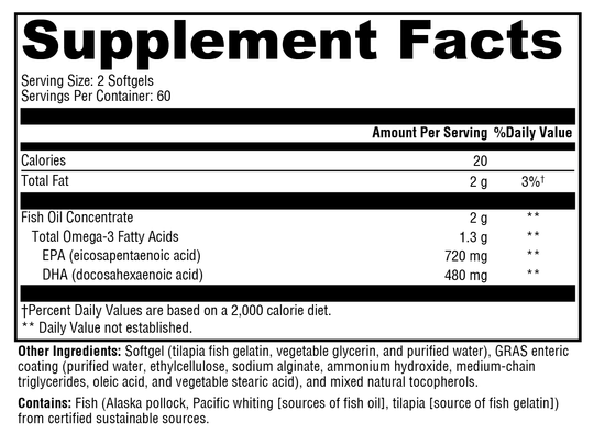 OmegaPure 600 EC™ 120 Softgels XYMOGEN