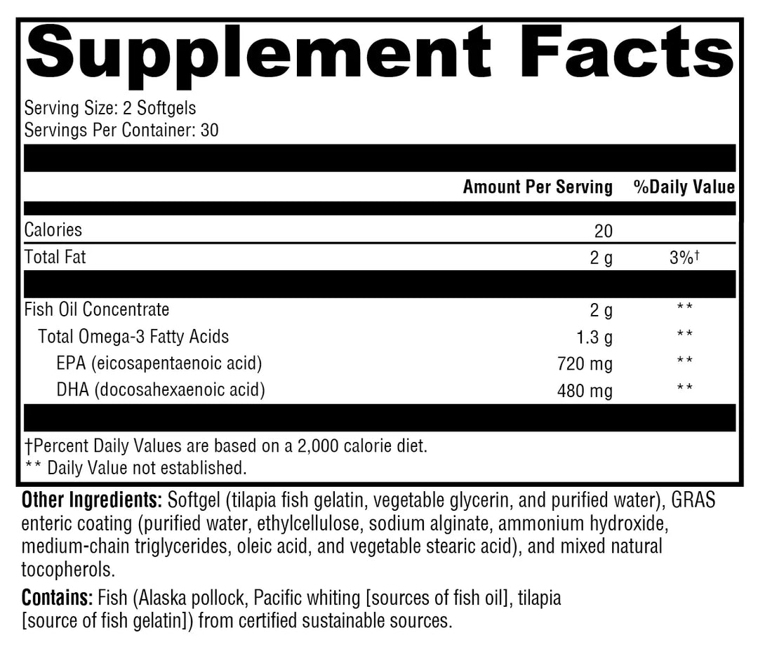 OmegaPure 600 EC™ 60 Softgels XYMOGEN