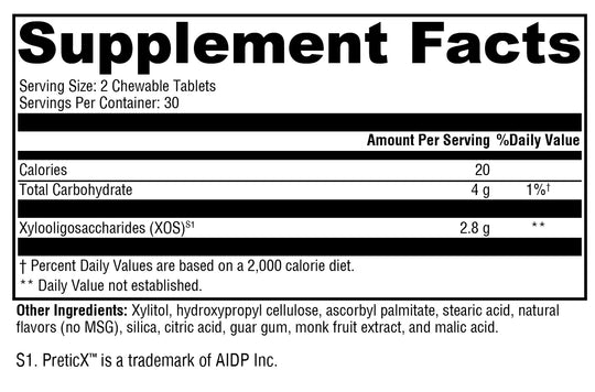 PrebioMax® Natural Sour Apple 60 Tablets XYMOGEN