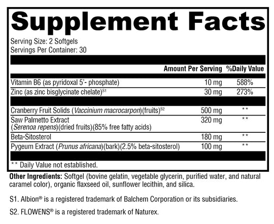 Prostate FLO™ 60 Softgels XYMOGEN